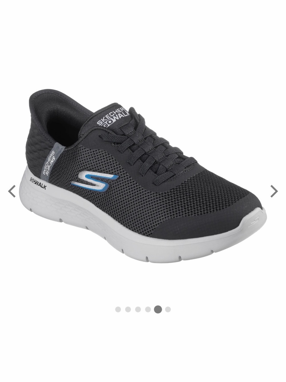 New Skechers Slip-Ins GO WALK Flex Hands Up Sneakers Men’s Size 10 Black Gray